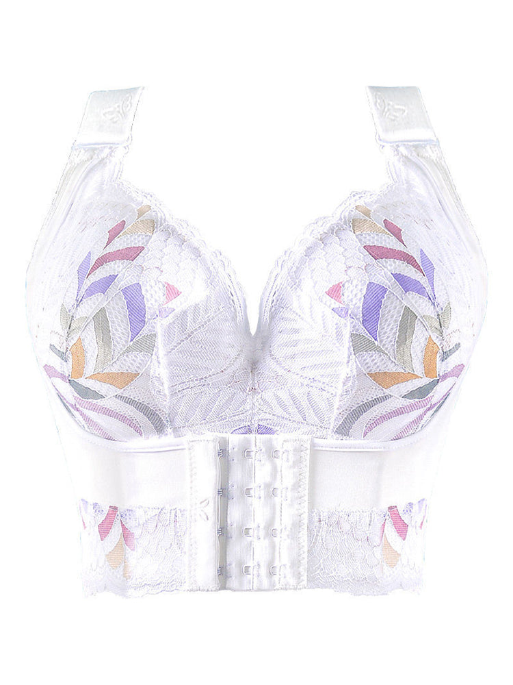 Sujetador inalámbrico con tirantes anchos y ajustables con soporte lateral para mujer