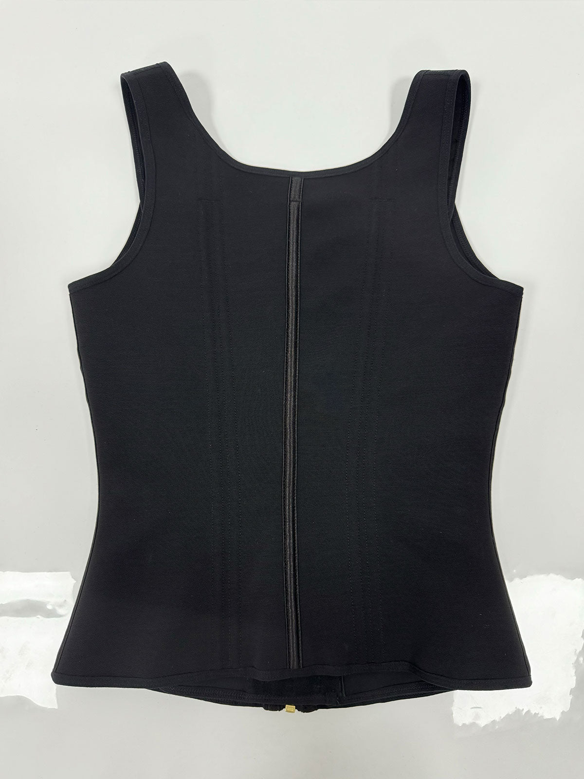 Chaleco de látex con corsé y sujetador