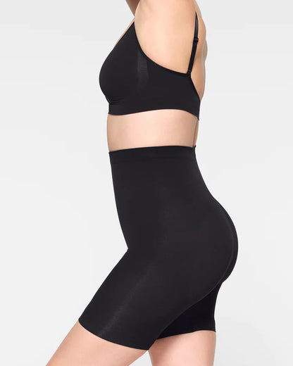 Pantalones cortos sin costuras con cintura alta que levantan la cadera