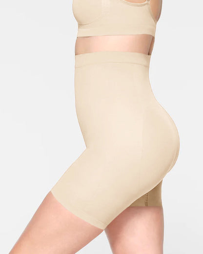 Pantalones cortos sin costuras con cintura alta que levantan la cadera