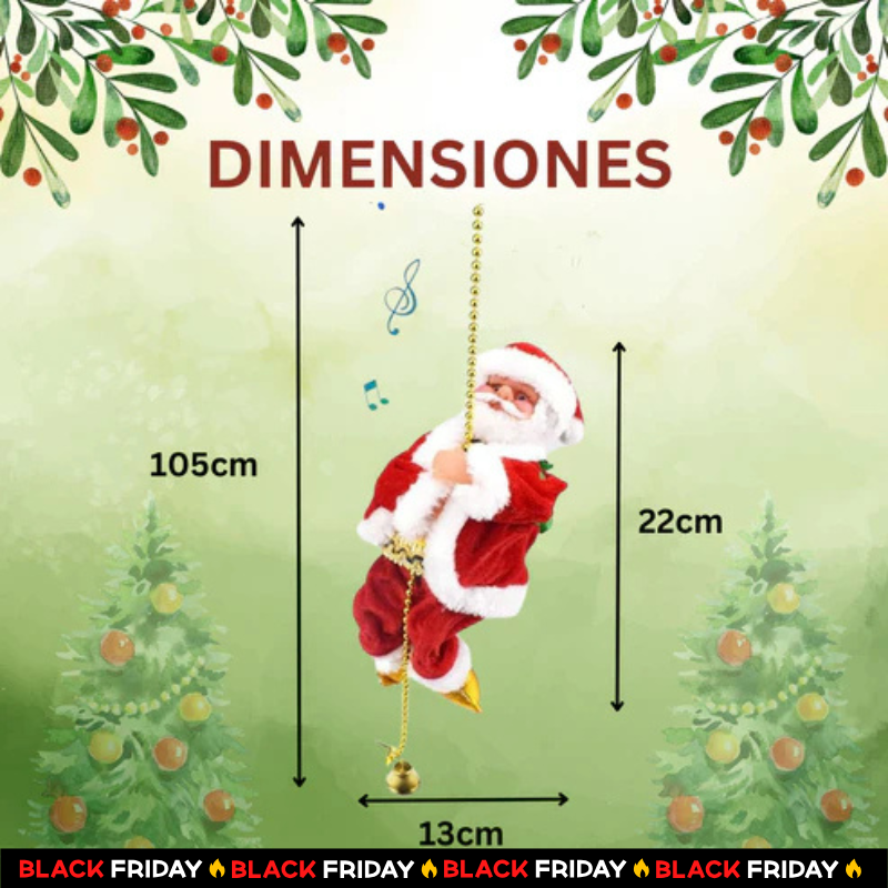 Mini Papa Noel Escalador - ¡El adorno más adorable de esta temporada!