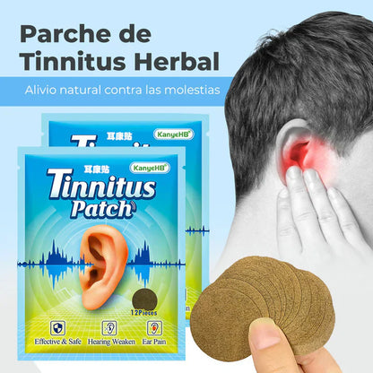 PARCHES HERBALES PARA ZUMBIDO DE OIDO PACK 12 UD - TINICALM™