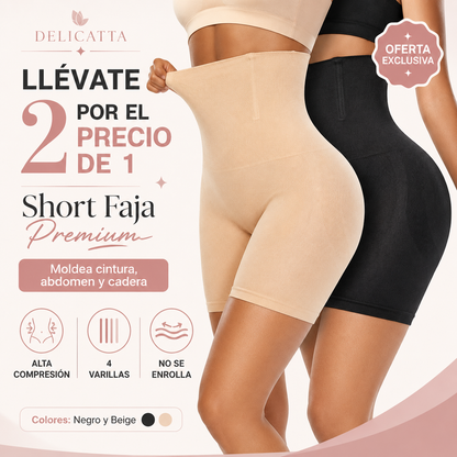 Llévate 2 por el Precio de 1 | Short Faja Premium