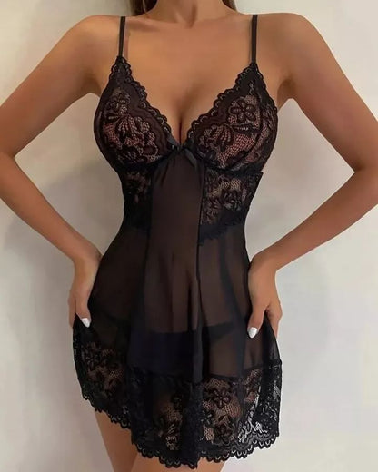 Transparent Lace Dress