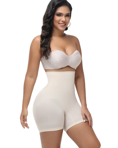 Pantalones cortos sin costuras con cintura alta que levantan la cadera